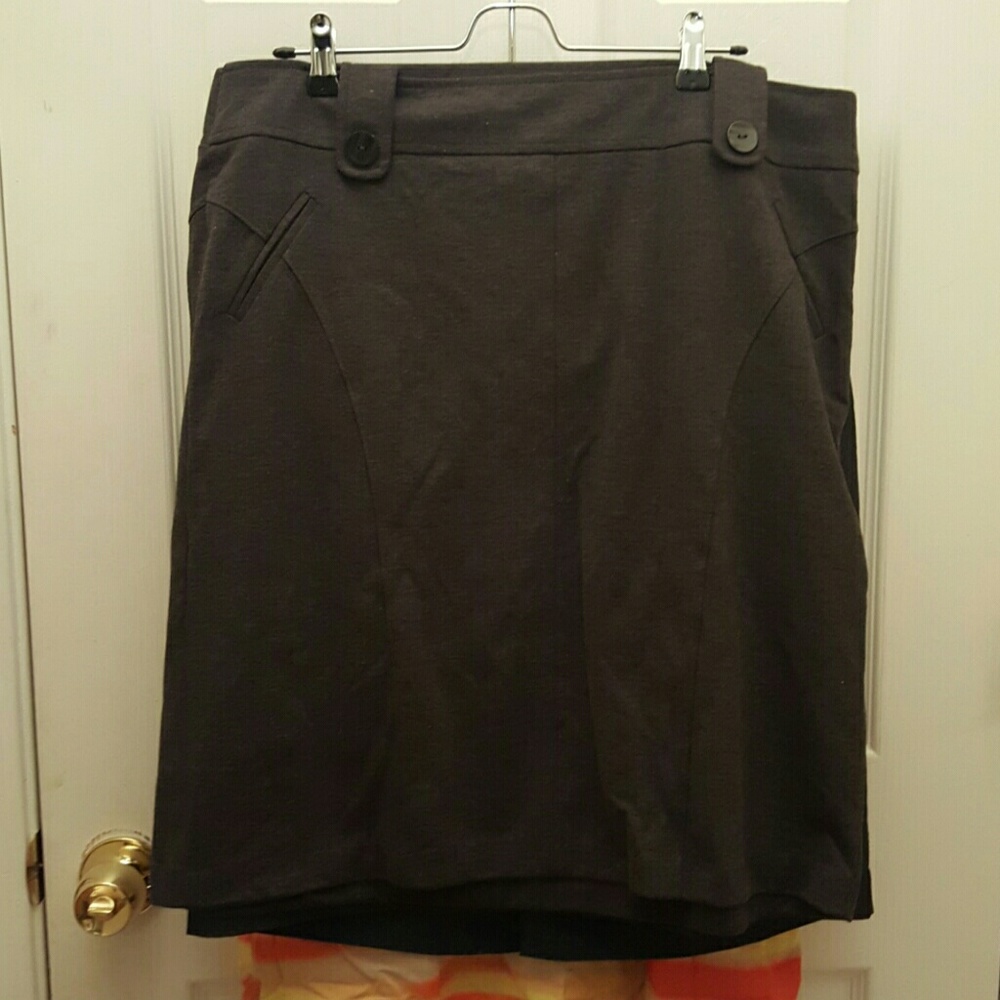 Dark grey skirt